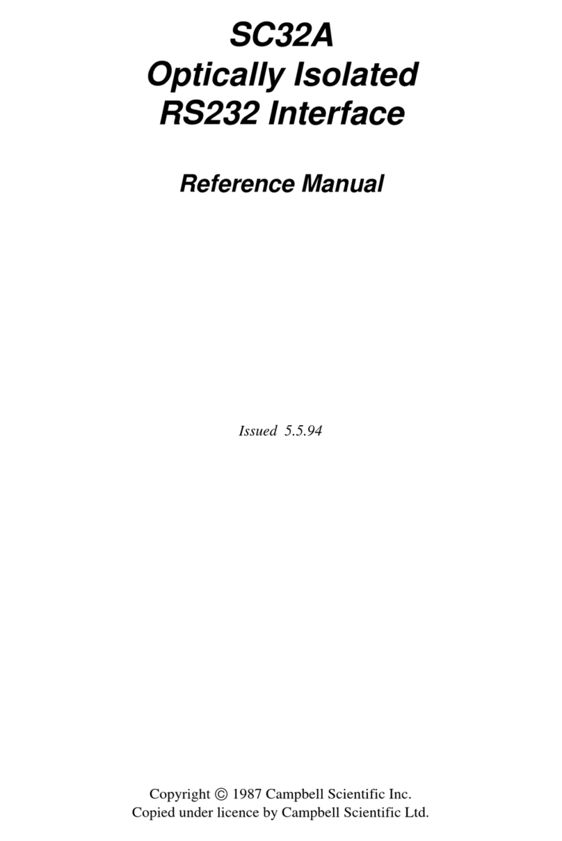 Campbell SC32A User manual