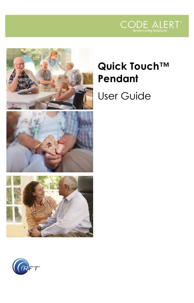 Rf-t Code Alert Quick Touch Pendant User manual