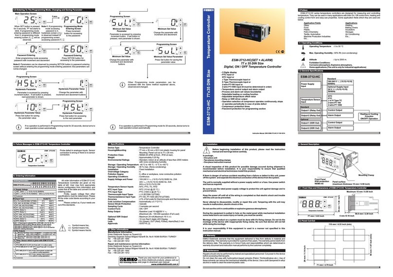 EMKO ESM-3712-HC instruction manual