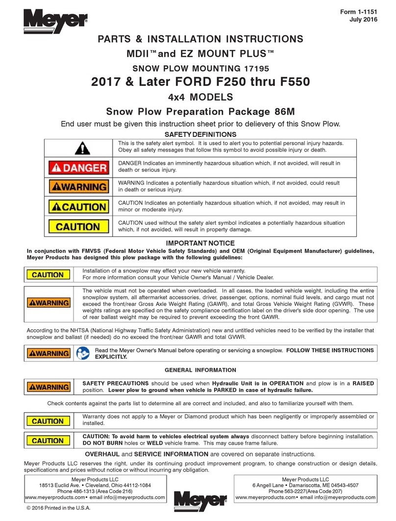 Meyer MDII User manual