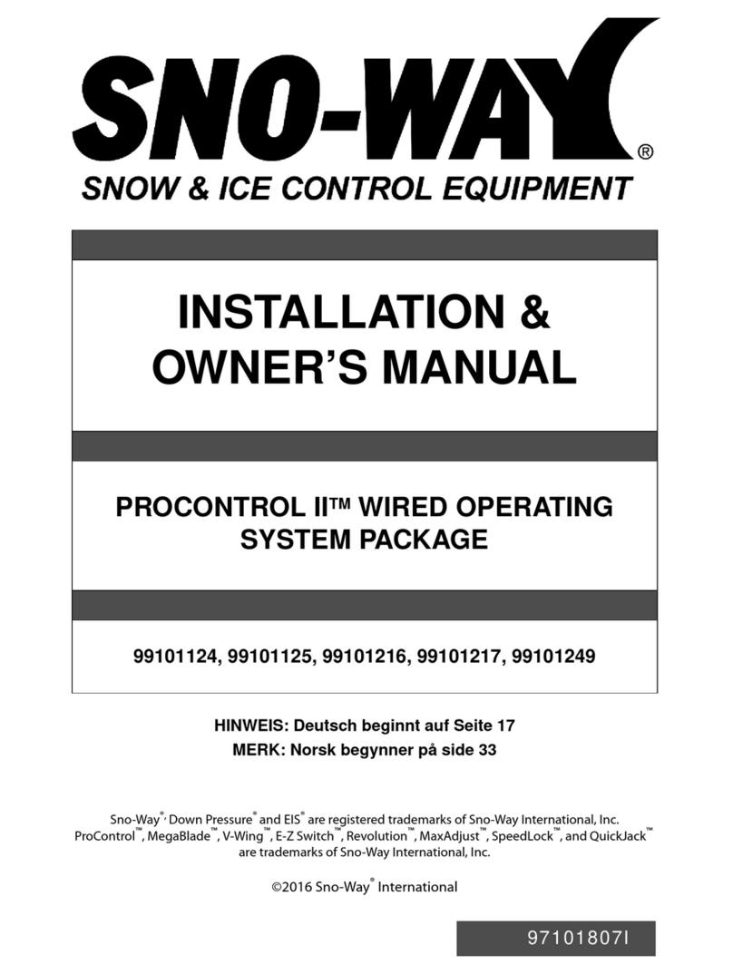 Sno-Way PROCONTROL II Installation & owner's manual Sno-Way PROCONTROL II Installation & owner's manual