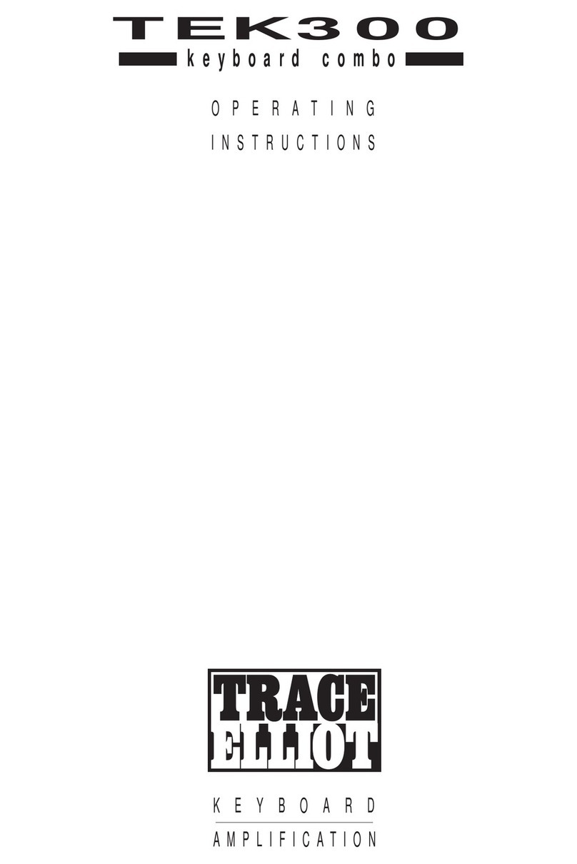 TRACE ELLIOT TEK300 User manual