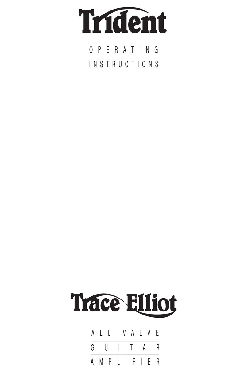 TRACE ELLIOT Trident User manual