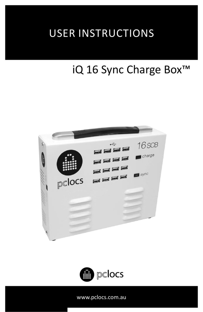 PC Locs iQ 16 Sync Charge Box User manual