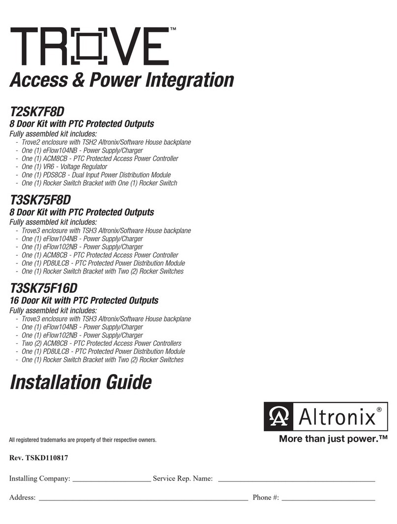 Altronix TROVE T2SK7F8D installation guide