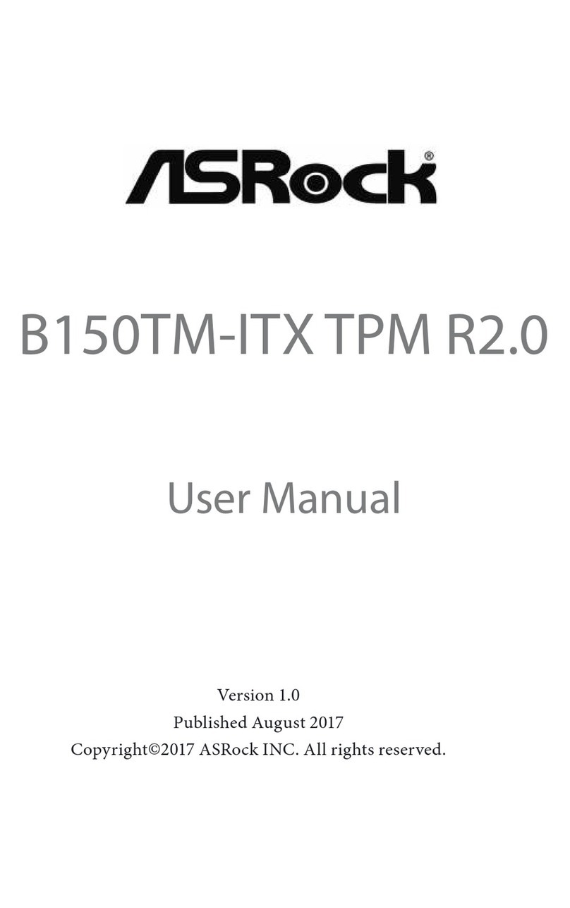 ASROCK B150TM-ITX TPM R2.0 user manual