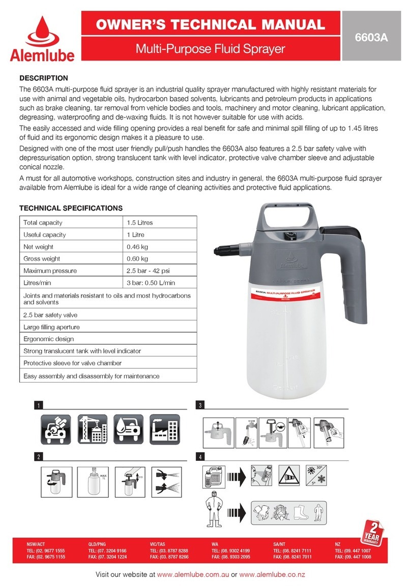 Alemlube 6603A Owner technical manual
