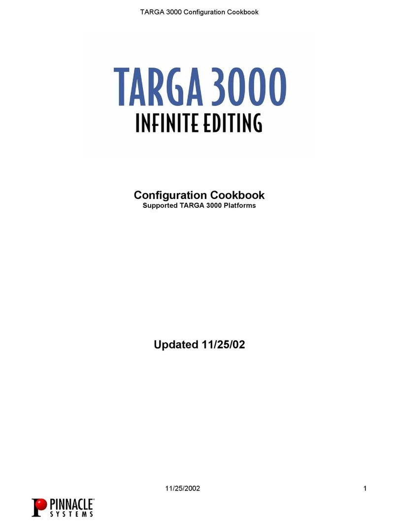 Pinnacle Systems, Inc. TARGA 3000 Cookbook