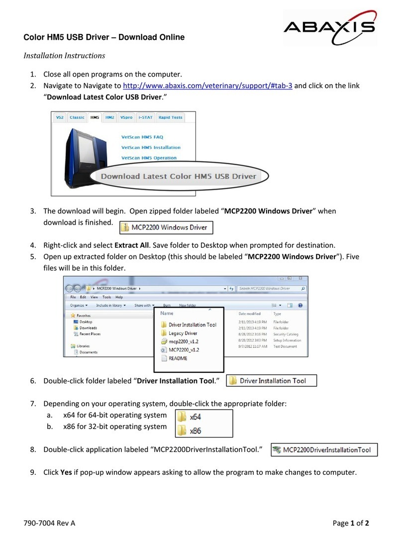 Abaxis VetScan HM5 installation instructions