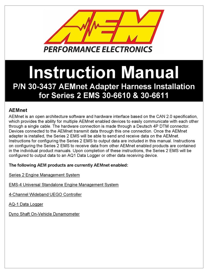 AEM 30-3437 User manual