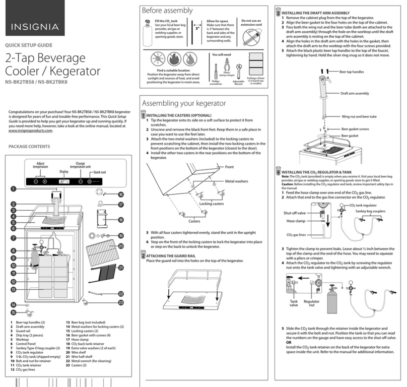 Insignia NS-BK2TBK8 Quick setup guide