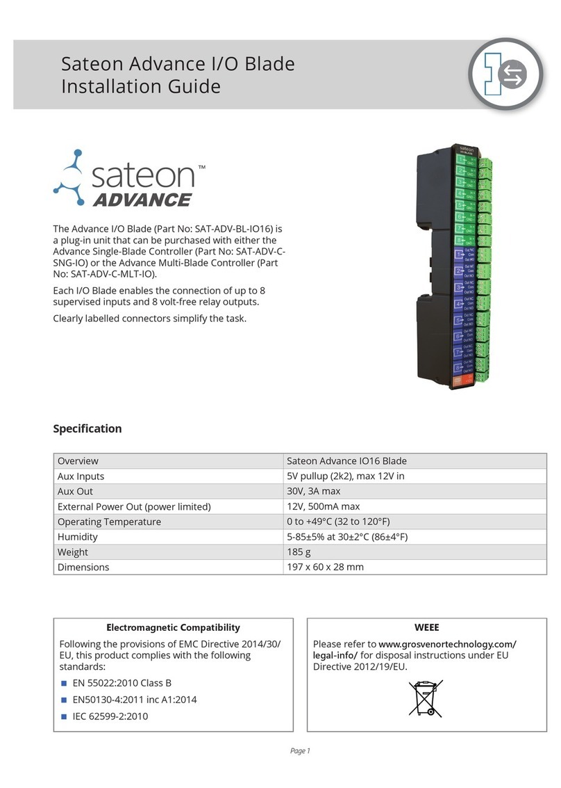 Grosvenor Sateon Advance I/O Blade installation guide