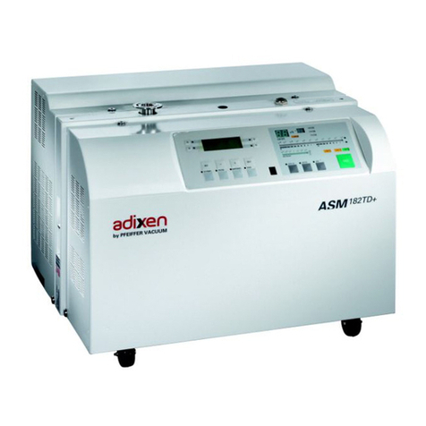 Adixen ASM 182 TD PLUS User manual