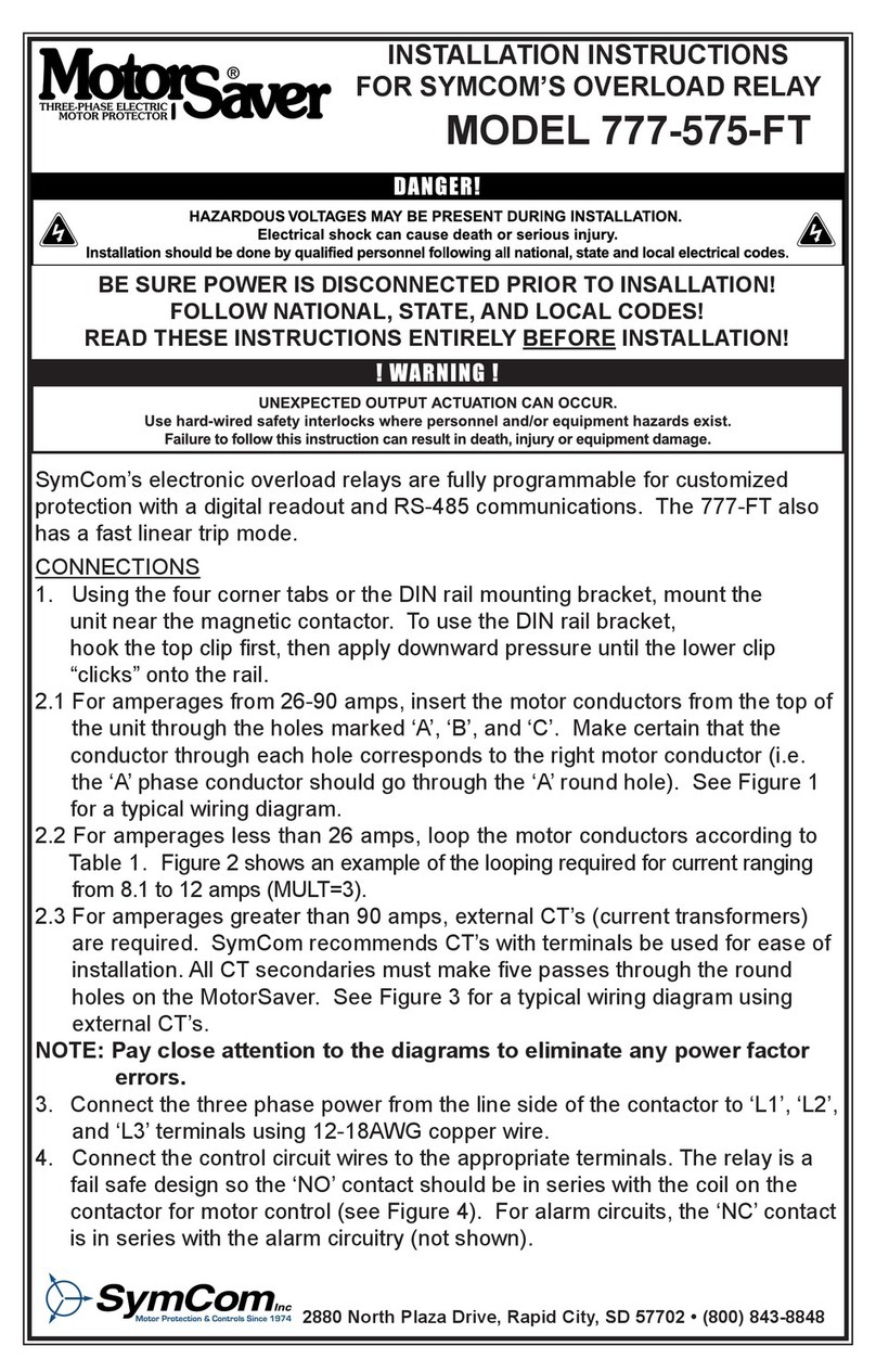 SymCom 777-575-FT User manual