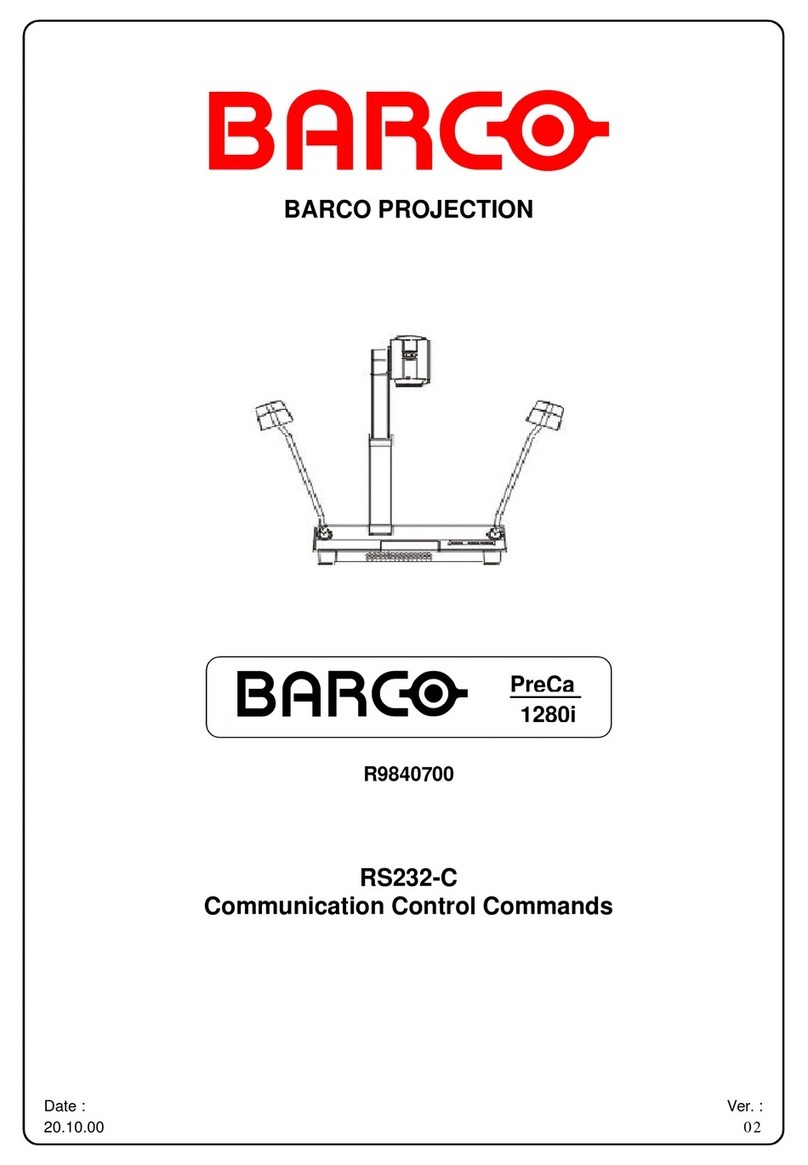 Barco PreCa 1280i User manual
