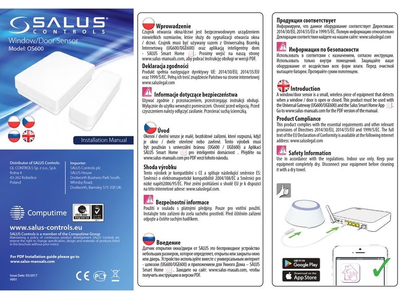 Salus OS600 installation manual
