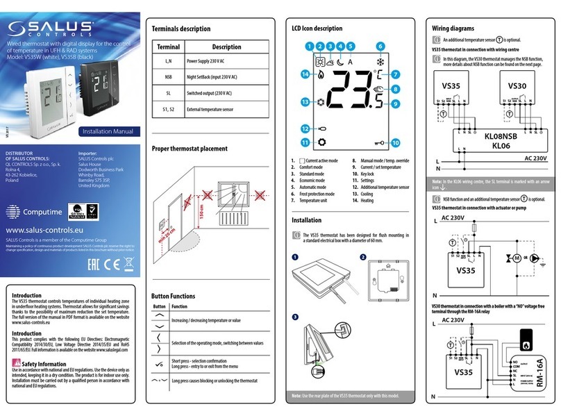 Salus VS35W User manual