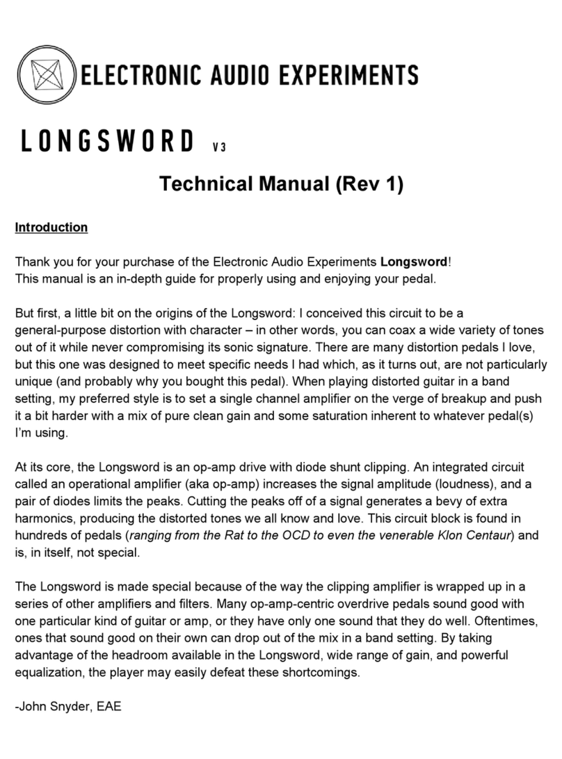 Electronic Audio Experiments Longsword User manual