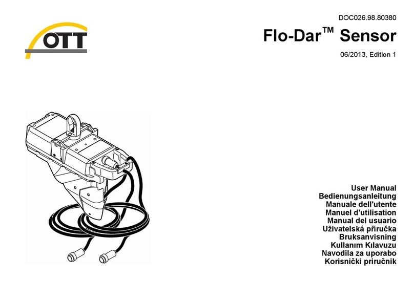 OTT Flo-Dar User manual