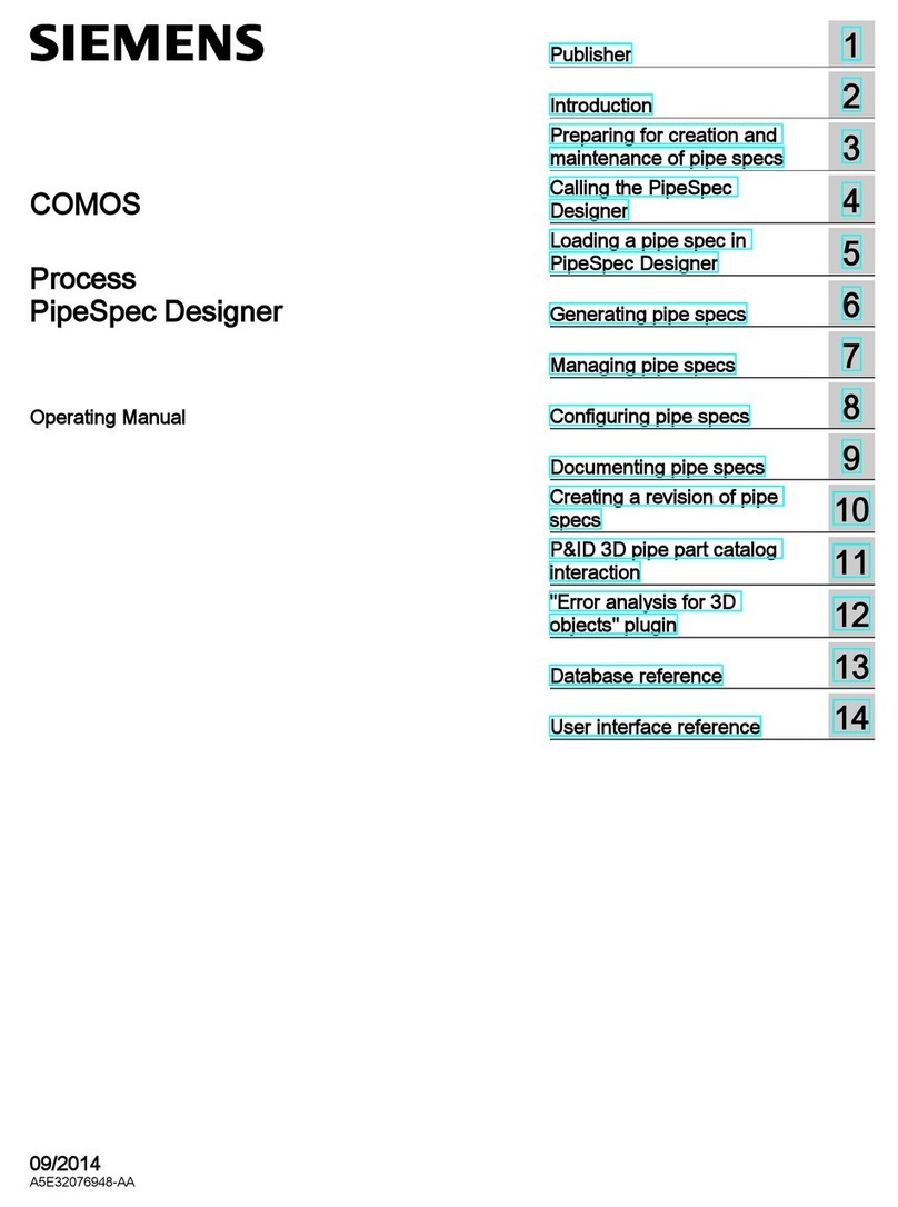 Siemens COMOS User manual