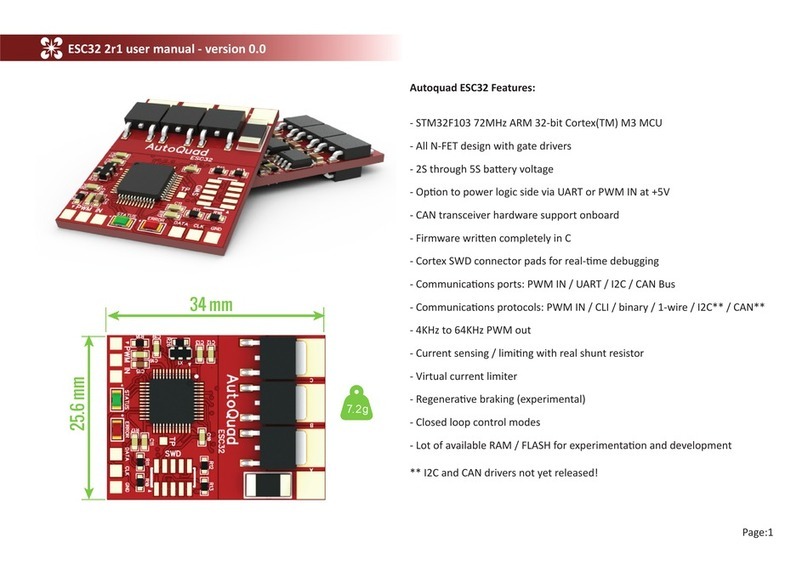 Autoquad ESC32 2r1 user manual