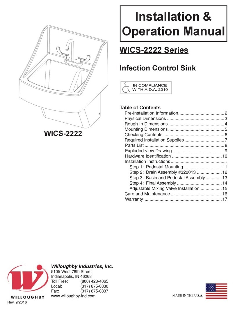 Willoughby Industries, Inc. WICS-2222 Series Installation & operation manual