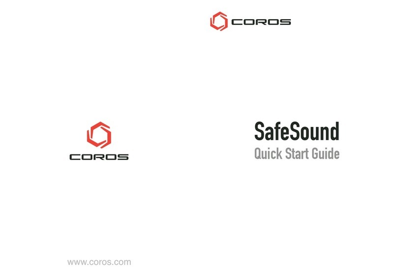 Coros SafeSound quick start guide