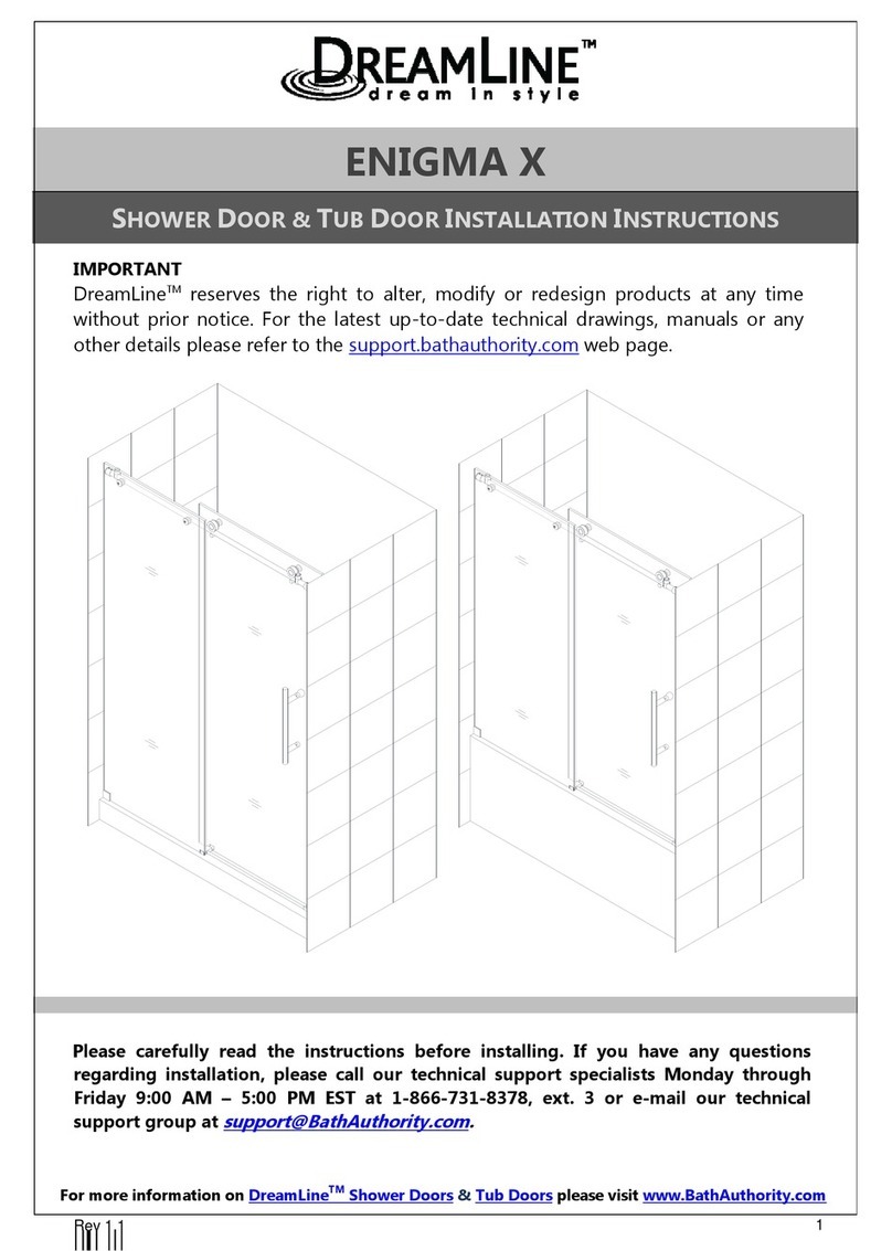 Dreamline ENIGMA-X User manual Dreamline ENIGMA-X User manual