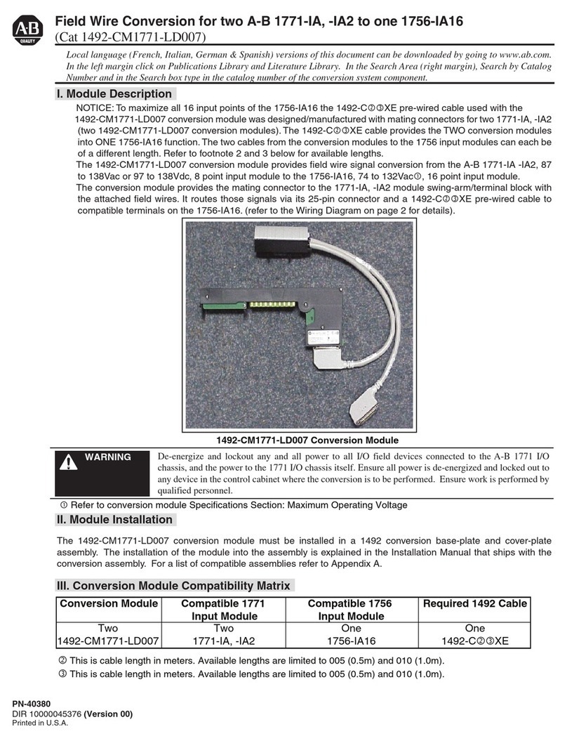 Allen-Bradley 1492-CM1771-LD007 User manual