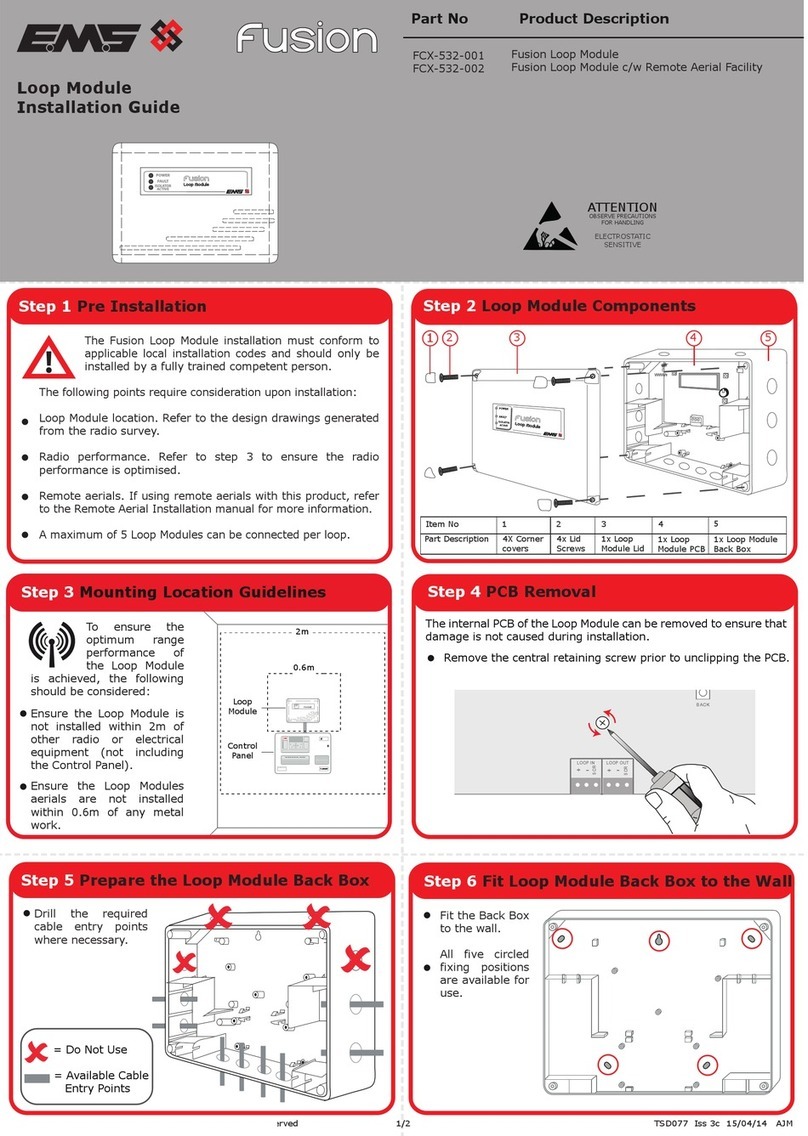 EMS fusion FCX-532-001 User manual EMS fusion FCX-532-001 User manual