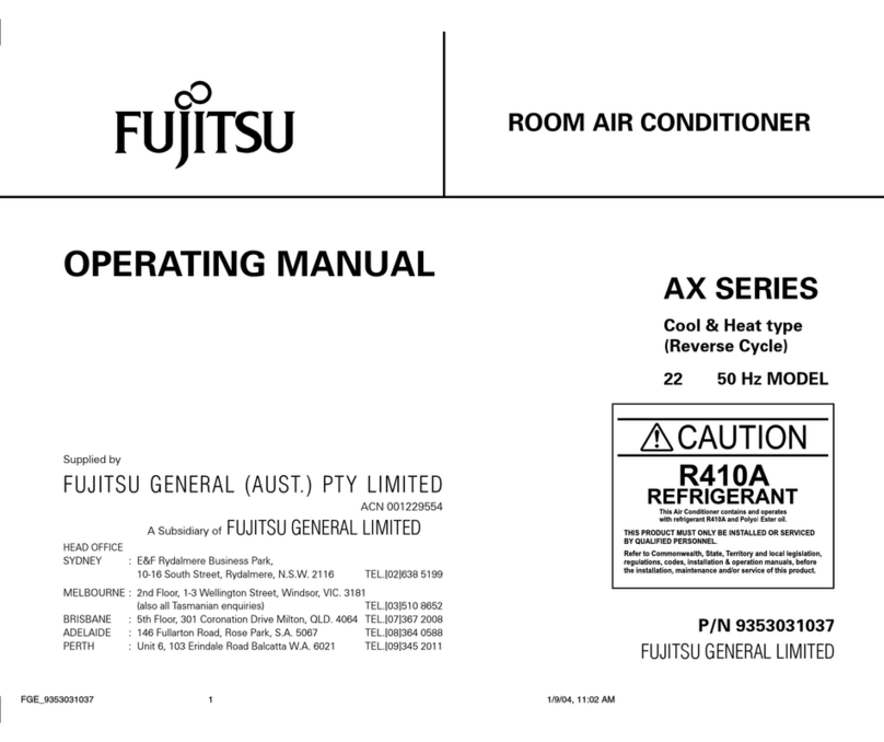 Fujitsu AX SERIES User manual