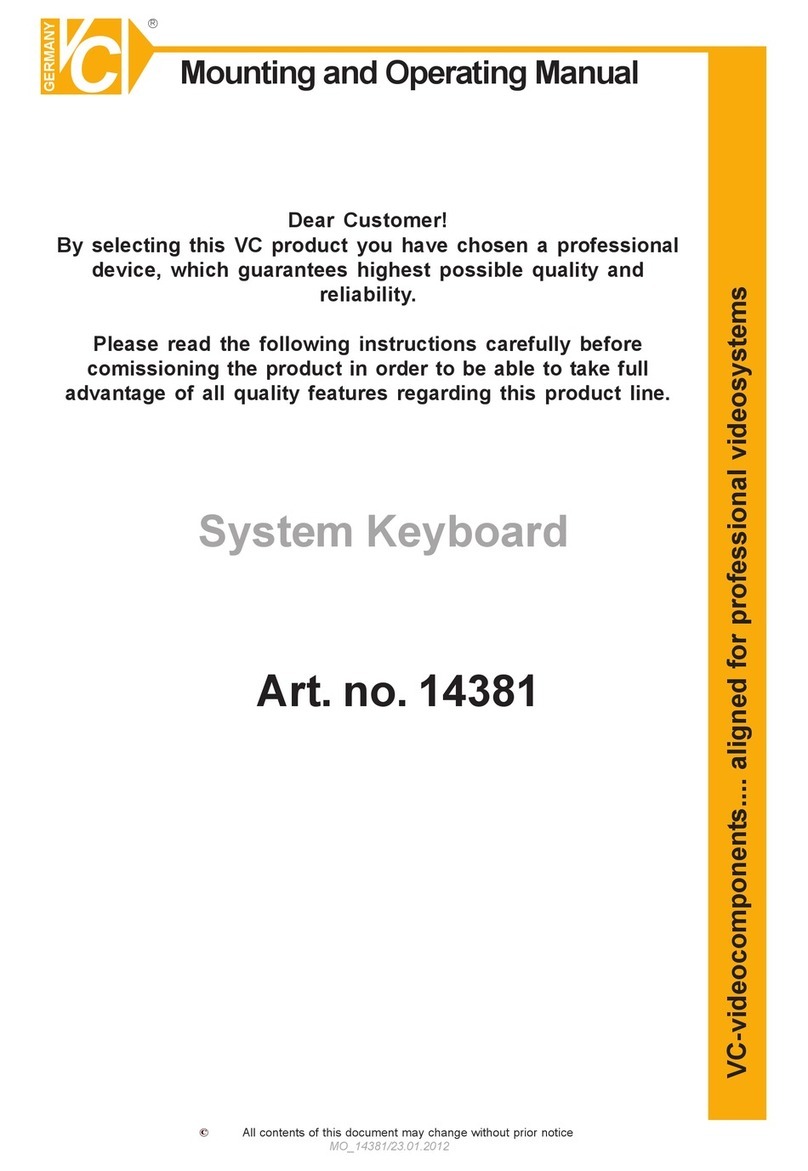 VC 14381 Mounting and operating manual