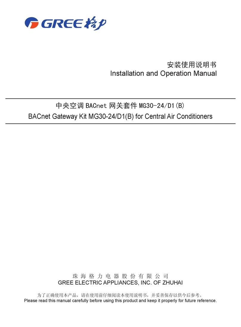 Gree MG30-24/D1(B) User manual Gree MG30-24/D1(B) User manual