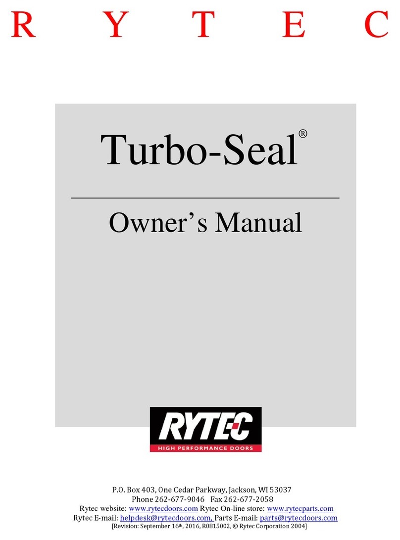 RYTEC Turbo-Seal TS6000 owner's manual RYTEC Turbo-Seal TS6000 owner's manual