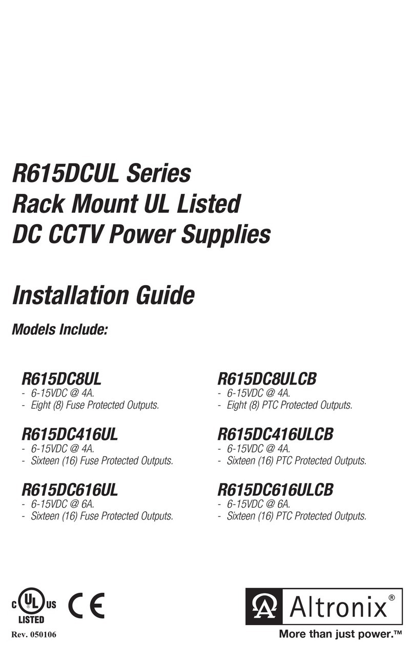 Altronix R615DC8UL User manual