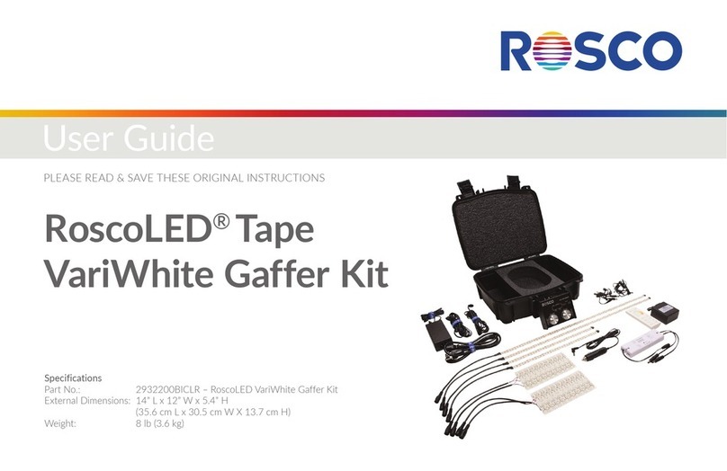Rosco RoscoLED VariWhite Gaffer Kit user guide