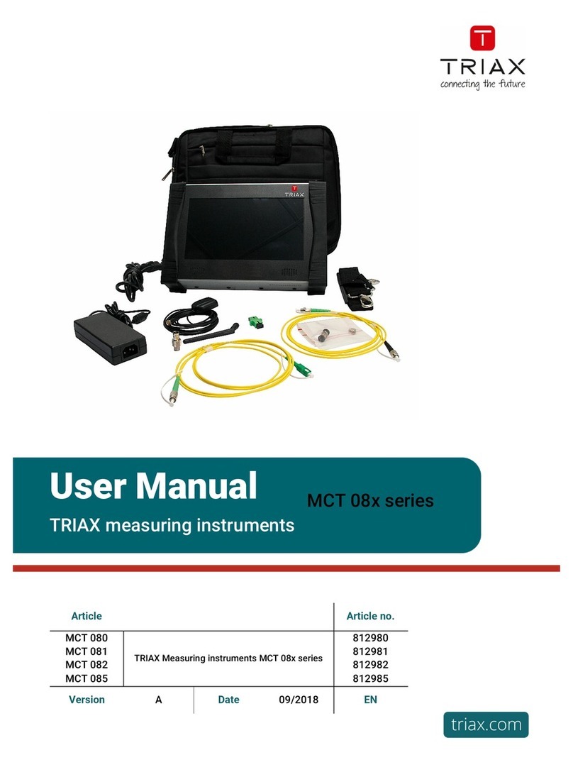 Triax MCT 080 User manual