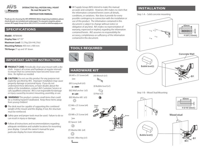 AVS AIFM4040 User manual