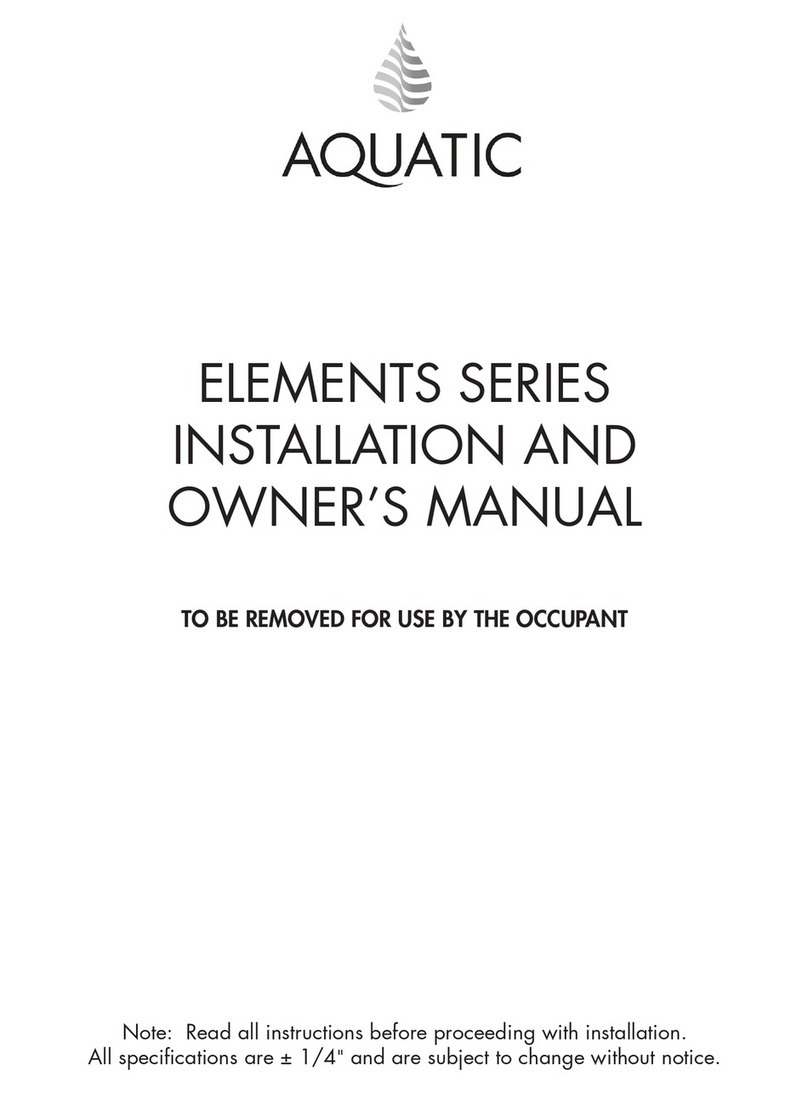 Aquatic Elements Series Troubleshooting guide