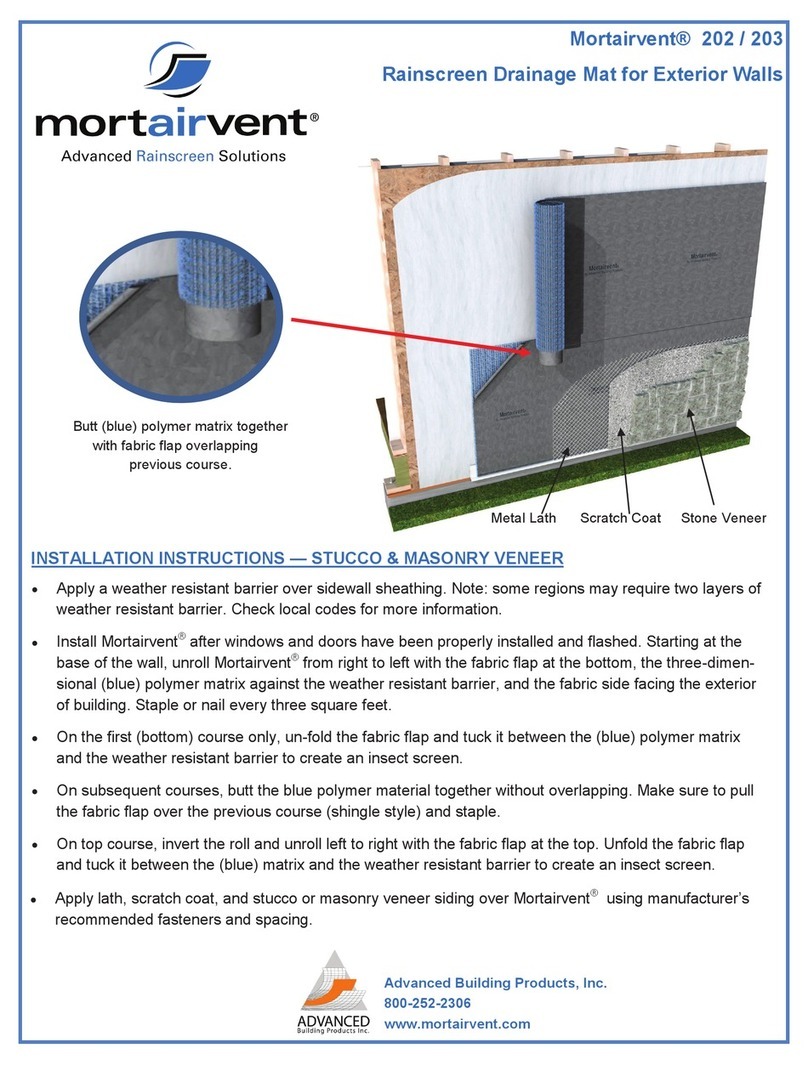 Advanced Mortairvent 202 installation instructions