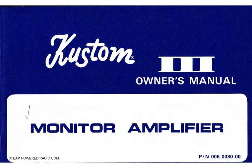 Kustom III User manual
