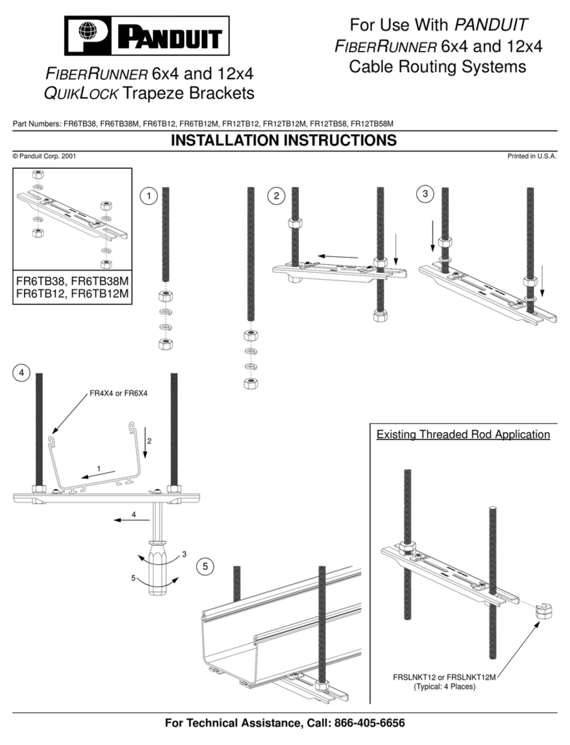 Panduit FIBERRUNNER 6x4 User manual