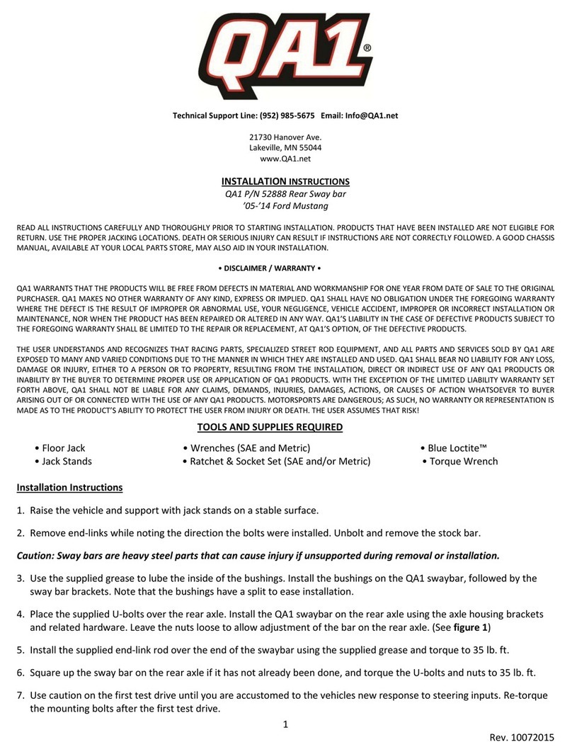 QA1 52888 installation instructions