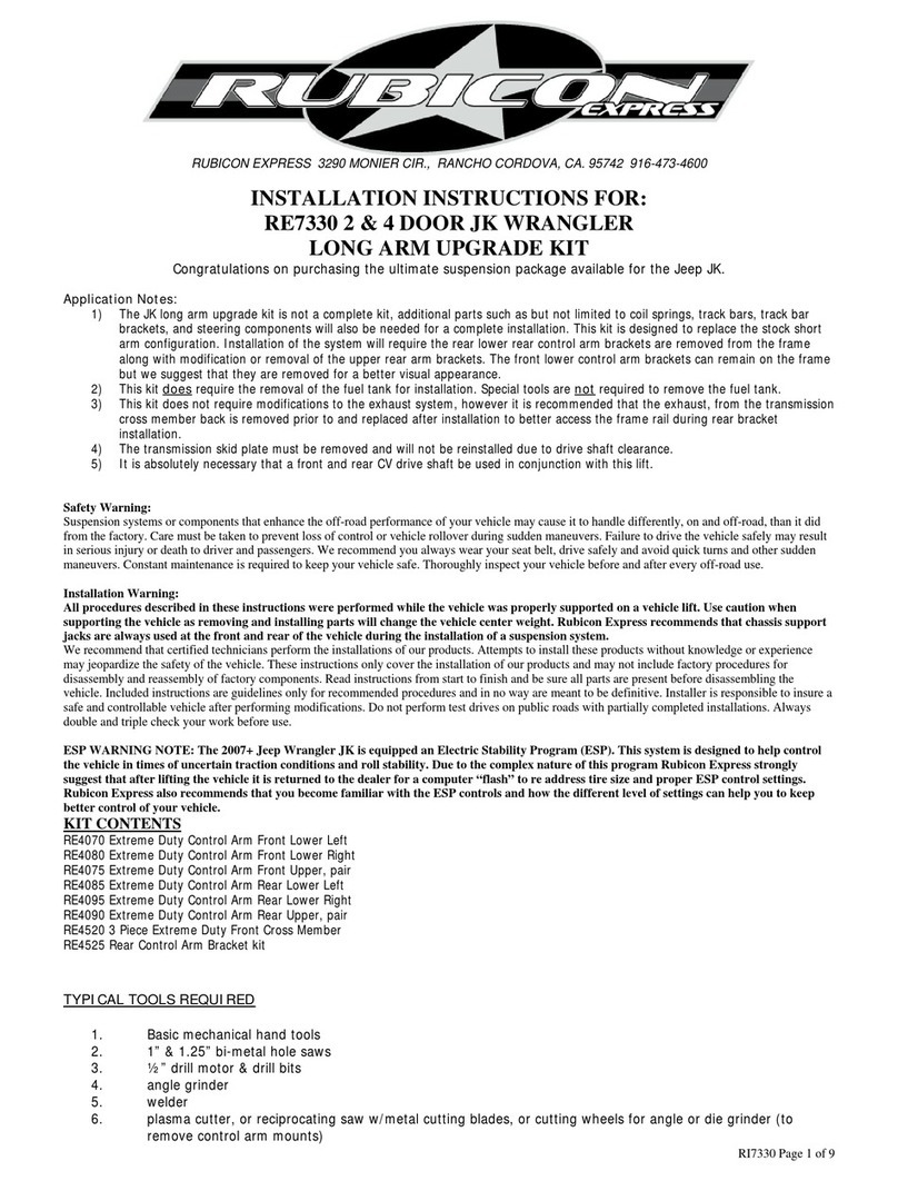 Rubicon Express RE7330 User manual
