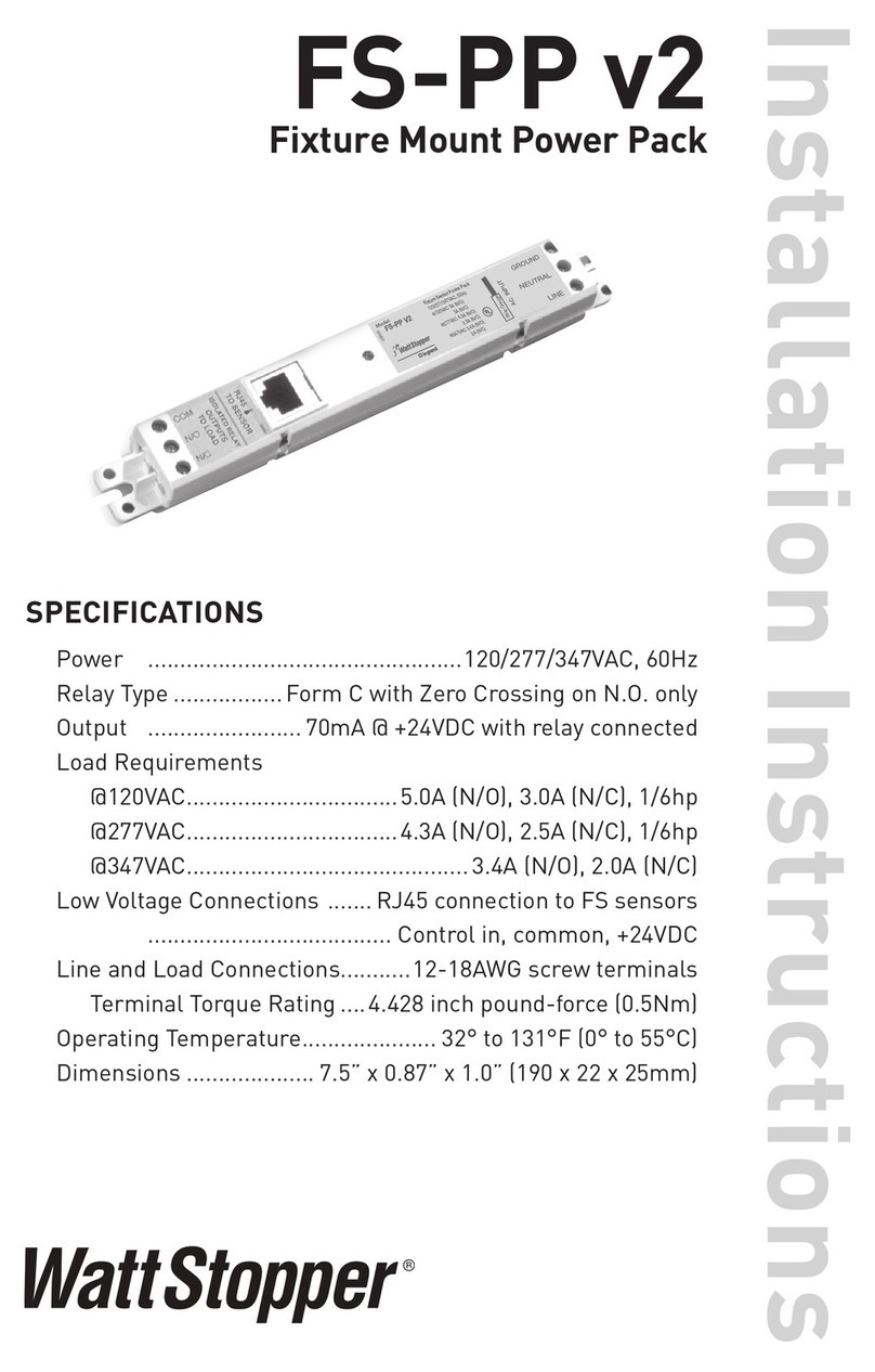 wattstopper FS-PP v2 installation instructions