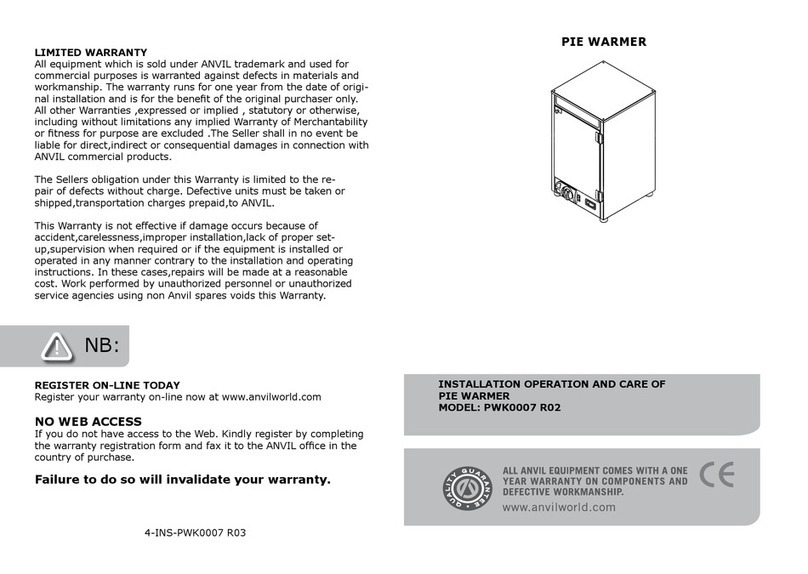 Anvil PWK0007 R02 Owner's manual