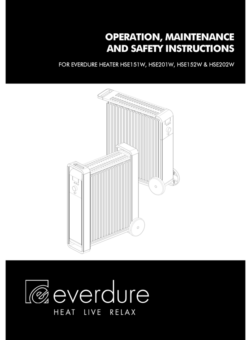 Everdure HSE151W Operation, maintenance and safety instructions