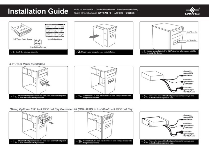 Vantech UGT-CR961 Installation guides Vantech UGT-CR961 Installation guides