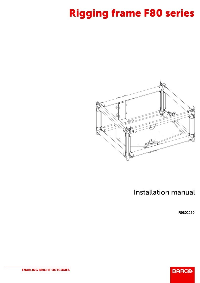 Barco F80 series Operating and maintenance instructions