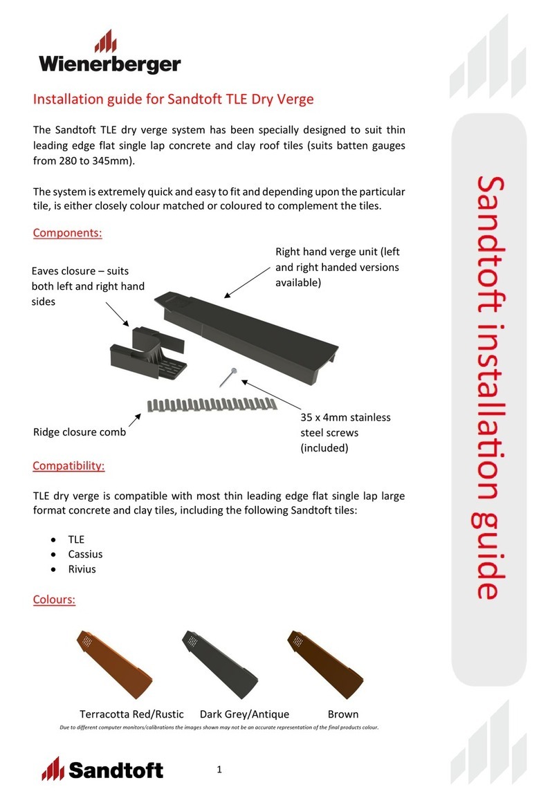 Sandtoft TLE Dry Verge User manual